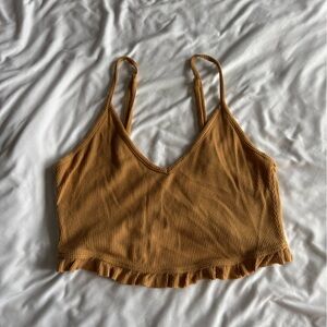 Mustard Yellow Strapless Top